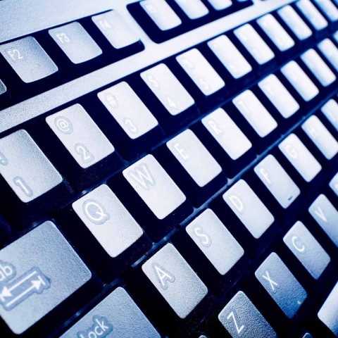 Close up of a computer keyboard
