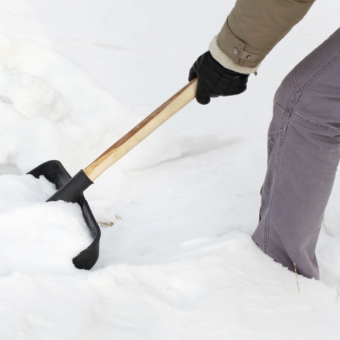 shoveling snow