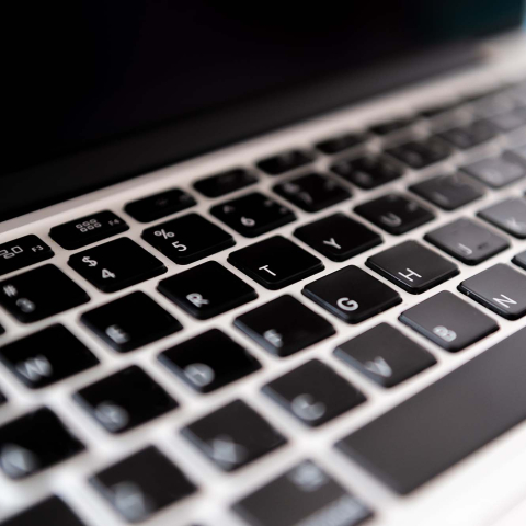 A laptop keyboard