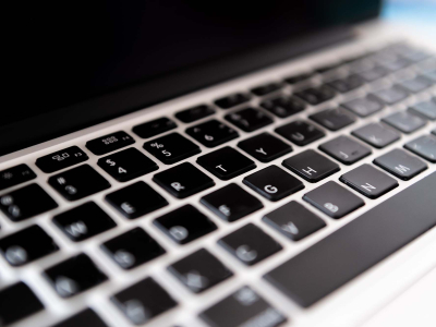 A laptop keyboard