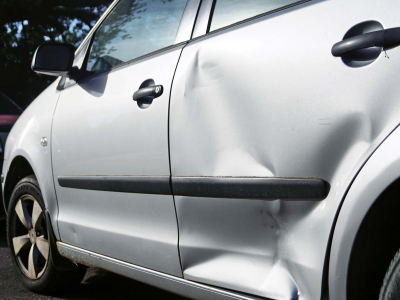 Damaged vehicle
