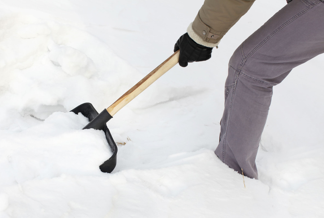 shoveling snow