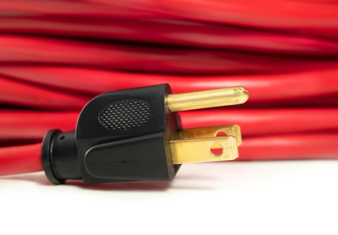 A red extension cord