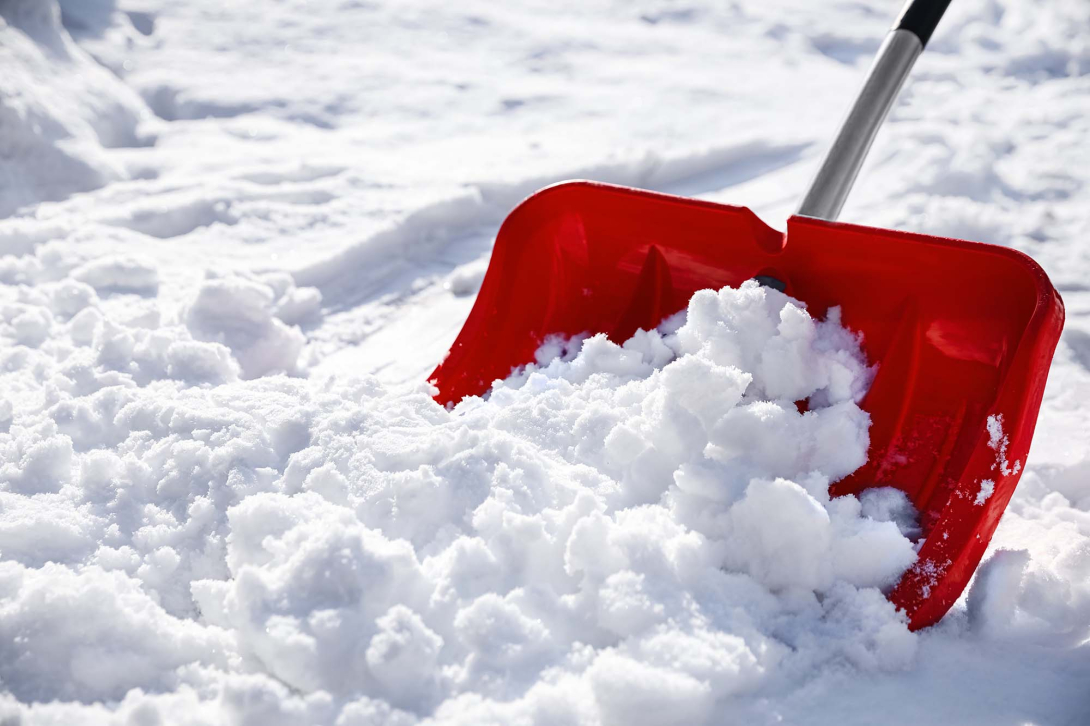 Shoveling snow
