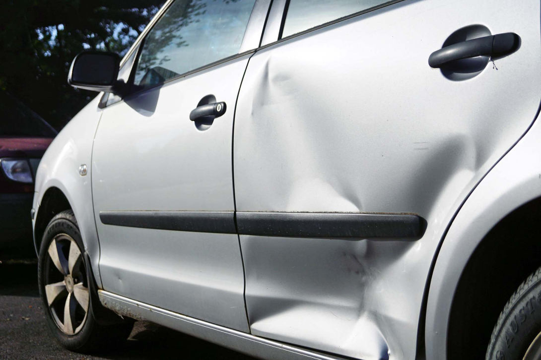 Damaged vehicle